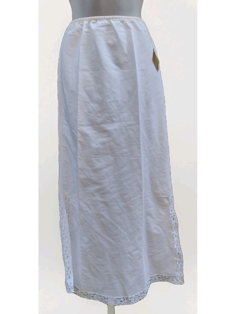 VTG 60s Plymouth New York Half Slip White Lace Trim NOS Deadstock USA Petite S